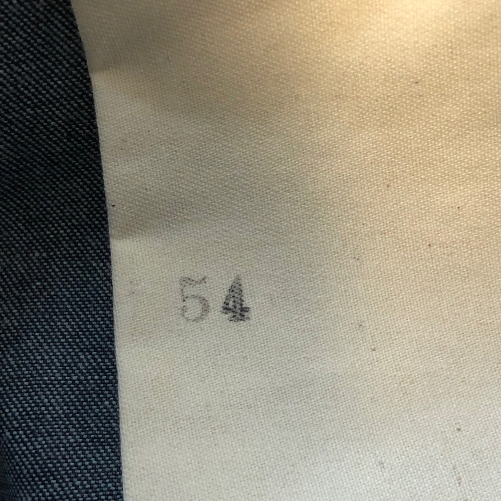 VTG Round House Carpenter Jeans Mens 33x33 USA Made Raw Denim Deadstock Workwear - Picture 14 of 16